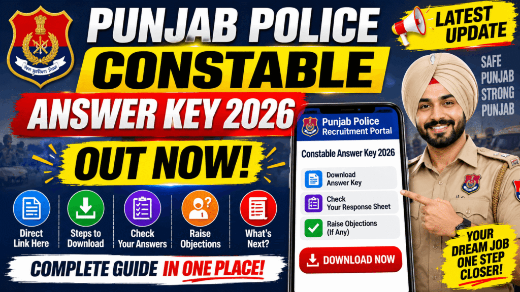 Punjab Police Constable Answer Key 2026